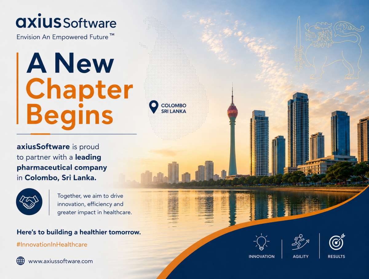 axiusSoftware AI-driven digital transformation partnership with Sri Lanka pharma company